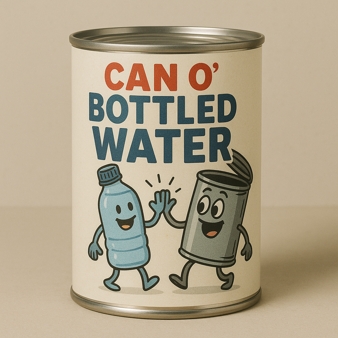 Product: CAN O' Bottled Water